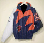 Vintage Chicago Bears Shark tooth NFL Leather Jacket