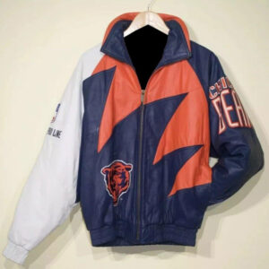 Vintage Chicago Bears Shark tooth NFL Leather Jacket