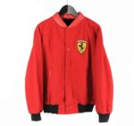 Vintage Ferrari Red Wool Varsity Jacket