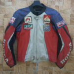 Vintage Honda Lucky Strike Motorcycle Leather Jacket