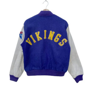 Vintage Minnesota Vikings Jeff Hamilton Varsity Jacket
