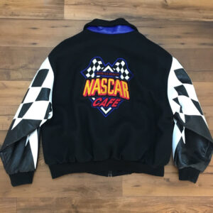 Vintage NASCAR Cafe Varsity Letterman Jacket