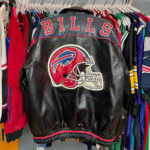 Vintage NFL G III Buffalo Bills Black Leather Jacket
