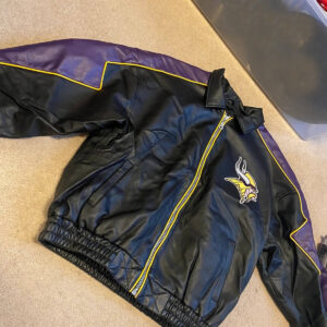 Vintage NFL Minnesota Vikings Leather Jacket
