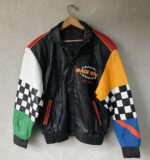Vintage Race Rock Orlando Leather Jacket