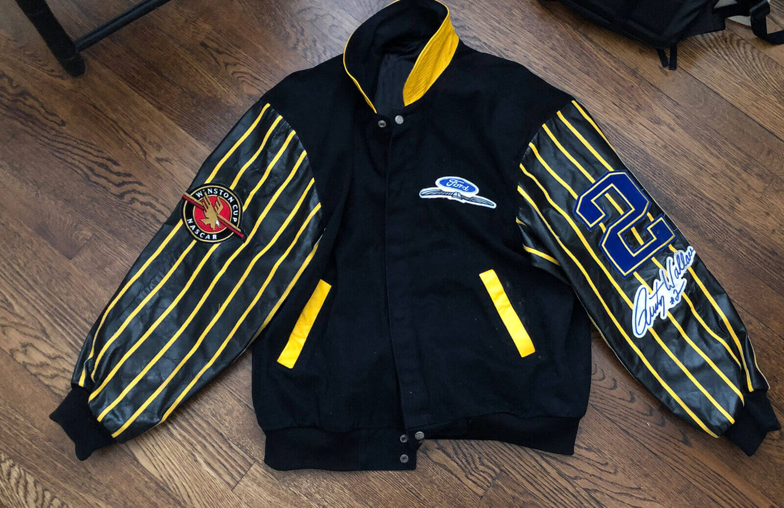 Vintage Rusty Wallace Miller Genuine Draft Racing Jacket Maker