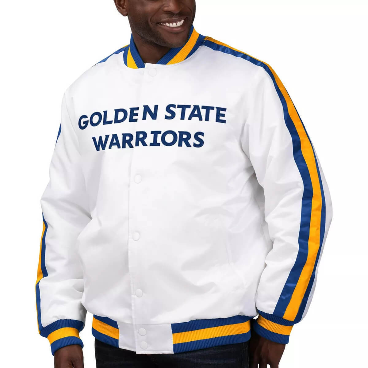 Warriors clearance white jacket