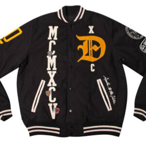10 Deep Loose Cannon Black Letterman Jacket