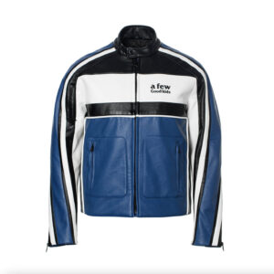 A Few Good Kids Blue Leather Jacket