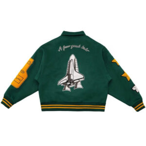 A Few Good Kids Green Rocket Collage Jacket