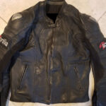 Aprilia Motorcycle Black Leather Jacket