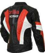 Aprilia Motorcycle black And Red Racing Leather Jacket