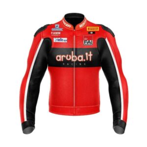 Aruba.it Ducati Corse Motorcycle Racing Leather JacketAruba.it Ducati Corse Motorcycle Racing Leather Jacket