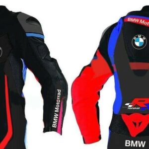 BMW Motorrad Motorcycle Black Racing Leather Jacket