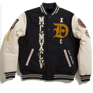 Black 10 Deep Loose Cannon Letterman Jacket