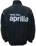 Black Aprilia Racing Team Windbreaker Jacket