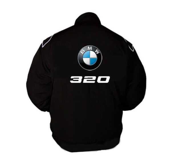 Black BMW 320 Racing Windbreaker Jacket