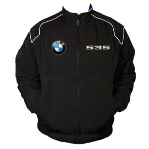 Black BMW 535 Racing Windbreaker Jacket