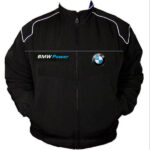 Black BMW Power Racing Windbreaker Jacket