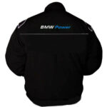 Black BMW Power Racing Windbreaker Jacket