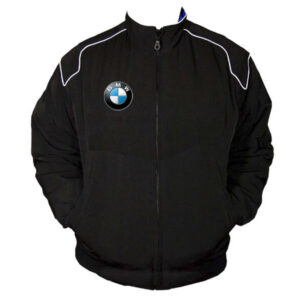 Black BMW Racing Windbreaker Jacket