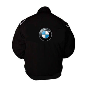 Black BMW Racing Windbreaker Jacket