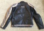 Black Ducati Meccanica Motorcycle Leather Jacket