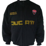 Black Ducati Performance Racing Windbreaker Jacket