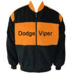 Black Orange Dodge Viper Racing Windbreaker Jacket