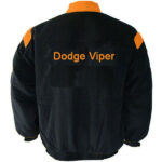 Black Orange Dodge Viper Racing Windbreaker Jacket
