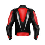 Black Red Motorcycle Racing Leather Jacket
