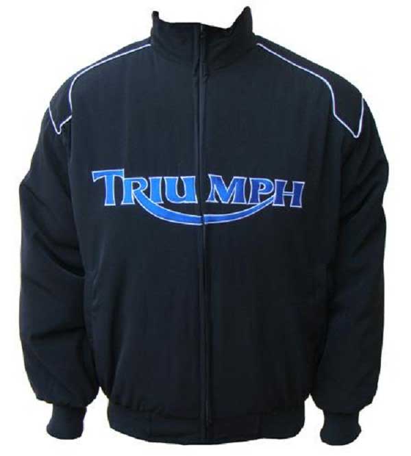 Black Triumph Racing Windbreaker Jacket (1) Black Triumph Racing Windbreaker Jacket