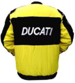 Black Yellow Ducati Racing Windbreaker Jacket