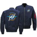 Blue MV Agusta Racing Flight Bomber Jacket