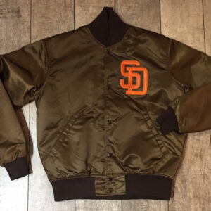 Brown MLB San Diego Padres Satin Jacket