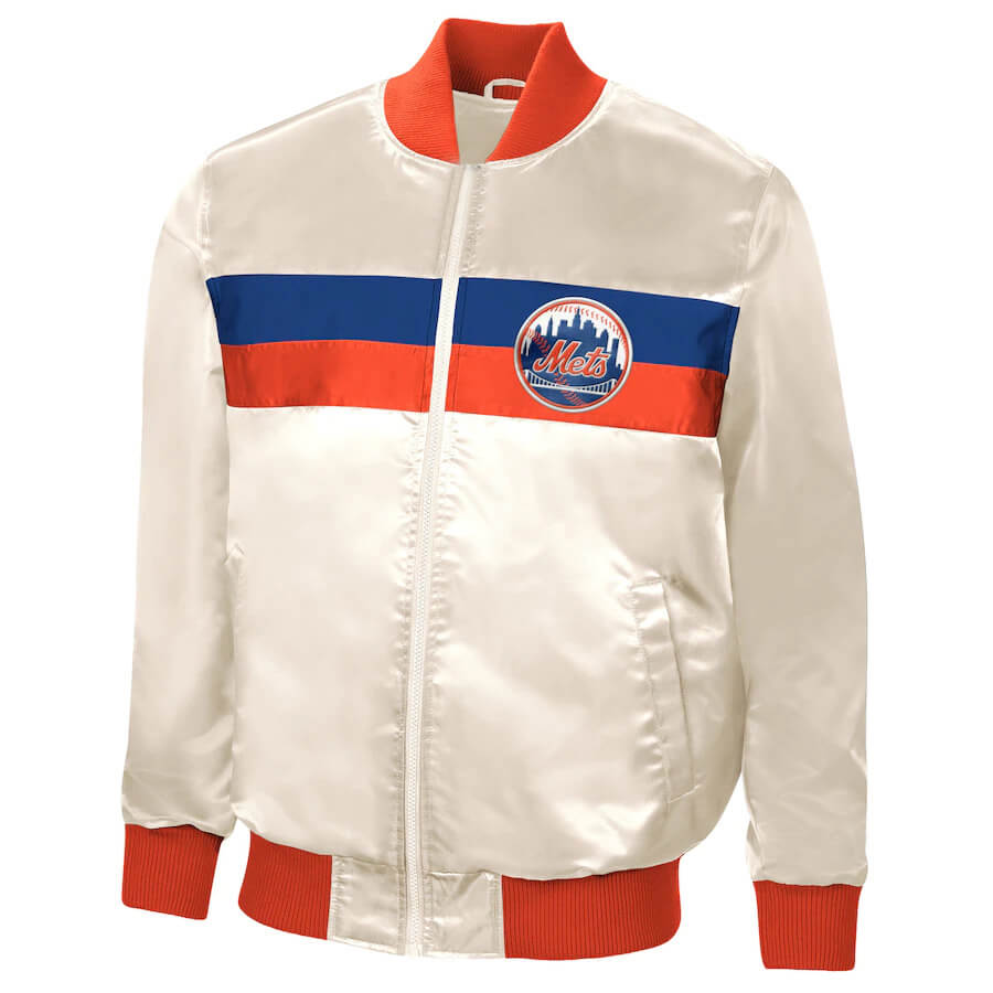 Cream New York Mets The Ambassador Home Jacket (2) Cream New York Mets The Ambassador Home Jacket - Image 1