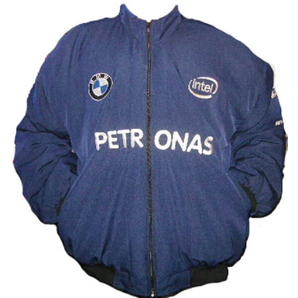 Dark Blue BMW Petronas Racing Windbreaker Jacket 1 Dark Blue BMW Petronas Racing Windbreaker Jacket