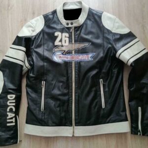 Ducati 26 Motorcycle Racing Leather Jacket