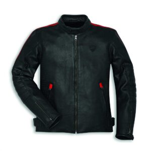 Ducati Black Motorcycle Racing Leather Jacket