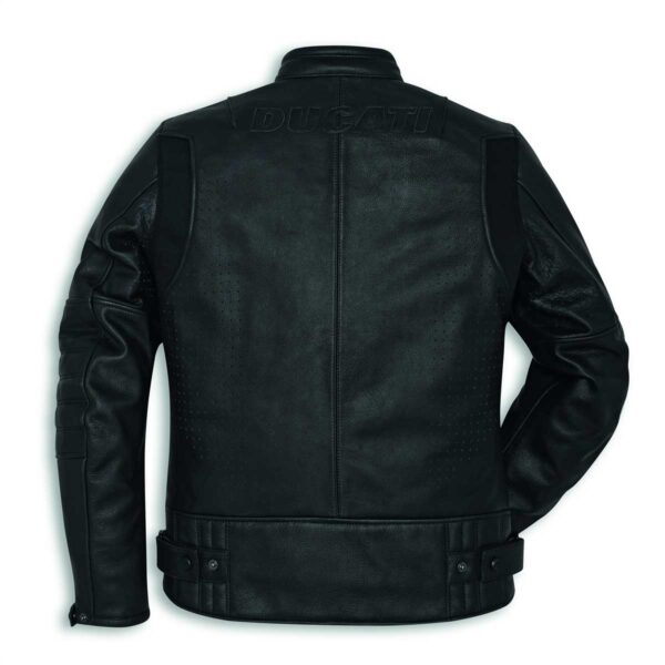 Ducati Black Motorcycle Racing Leather Jacket