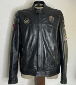 Ducati Historical 09 Casual Motorcycle Leather Jacket