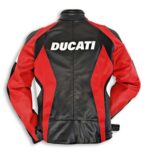 Ducati Motorcycle Black And Red Leather Jacket