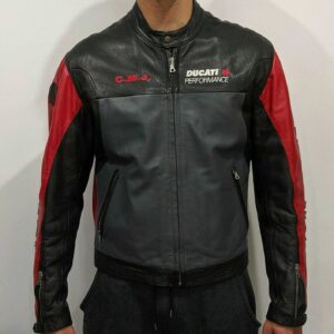 Ducati Performance Foggy Motorcycle Leather Jacket