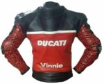 Ducati Vinnie Motorcycle Racing Leather Jacket