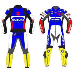 GSXR Suzuki Ecstar Motorcycle Leather Suit
