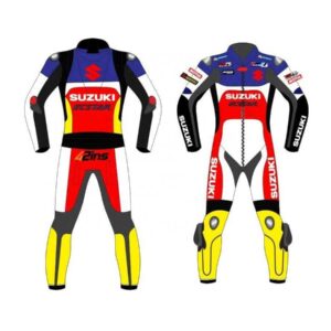 GSXR Suzuki Ecstar Motorcycle Racing Leather Suit