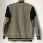 Gray Black Ferrari Racing Varsity Jacket