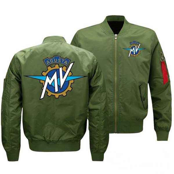 Green MV Agusta Racing Flight Bomber Jacket (3) Green MV Agusta Racing Flight Bomber Jacket