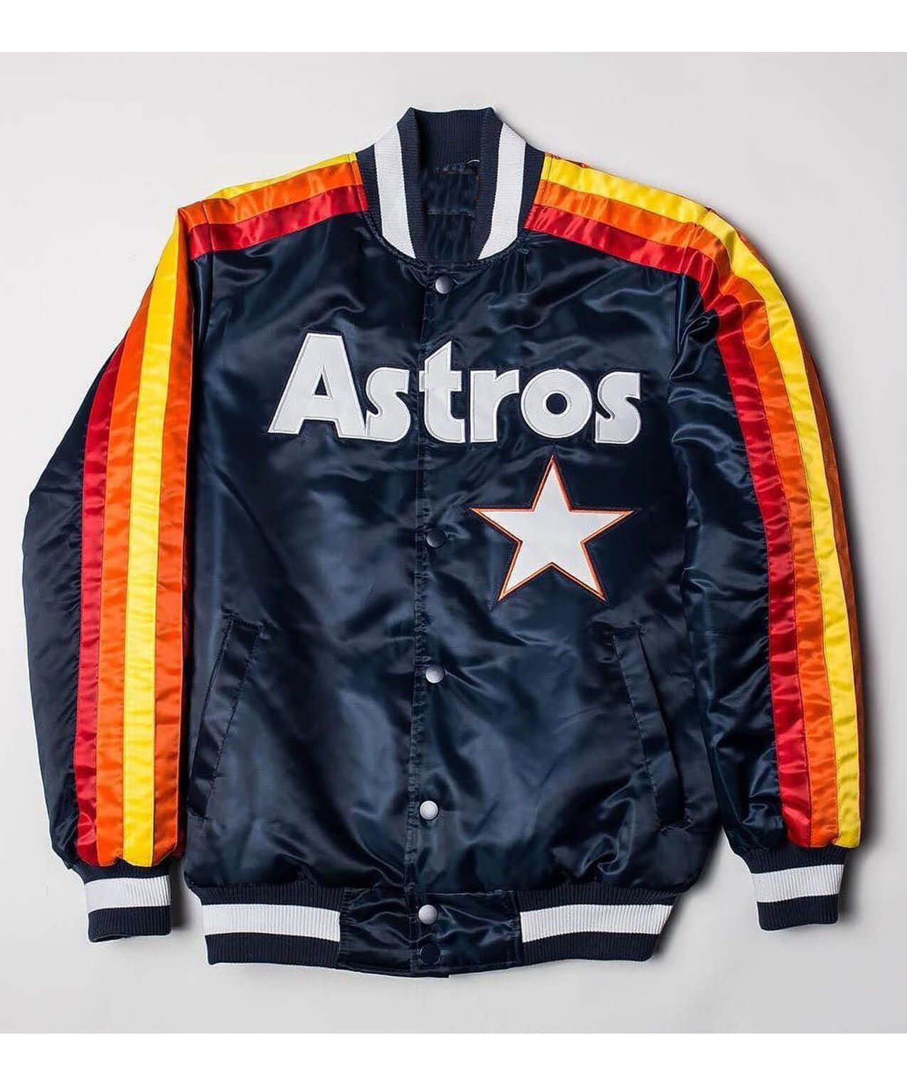 Maker of Jacket Fashion Jackets Houston Astros MLB Satin Bomber