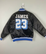 James 23 Black Crenshaw Satin Jacket